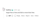 A Reddit user's comment